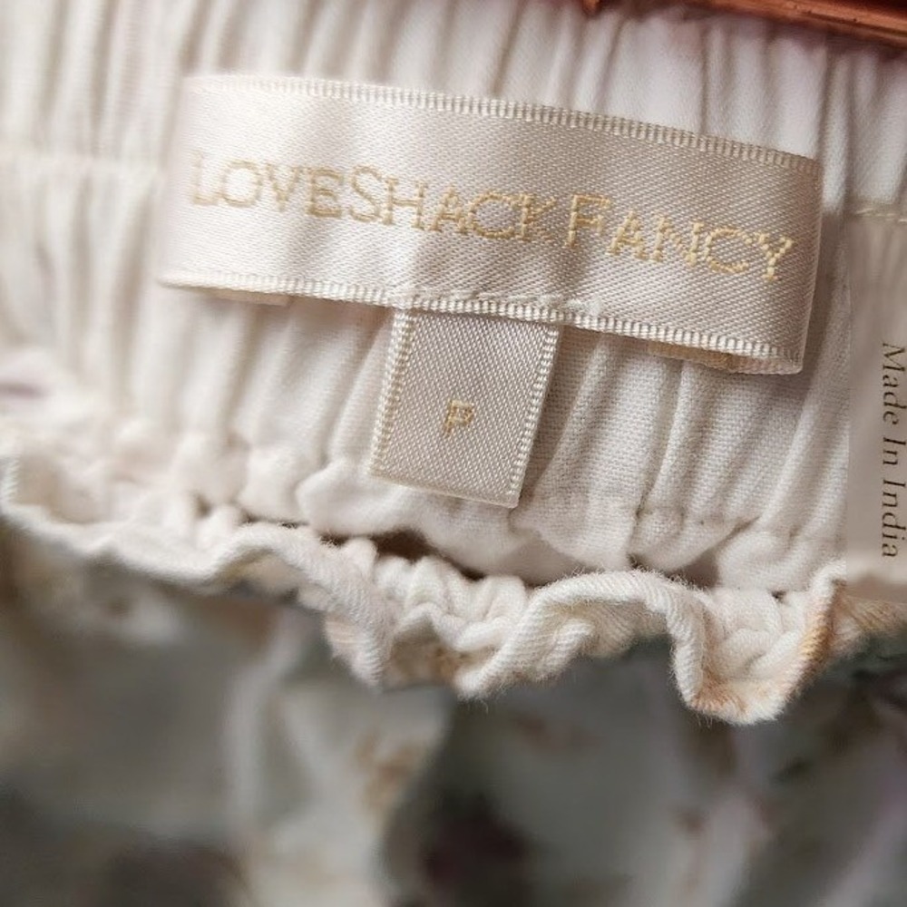 LOVESHACKFANCY Parasail Ruffle Mini Skirt Floral Pink Coquette balletcore size P - Picture 6 of 7